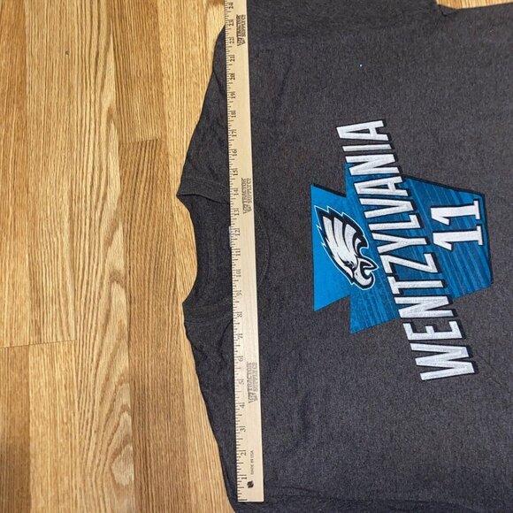 Philadelphia Eagles Carson Wentz 11 NFL Team Apparel T-Shirt Large Gray - Picture 7 of 7